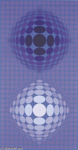 Wikioo.org - Bách khoa toàn thư về mỹ thuật - Vẽ tranh, Tác phẩm nghệ thuật Victor Vasarely - Abstract 16