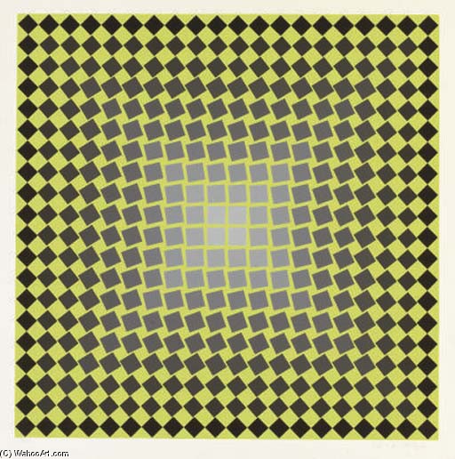 Wikioo.org - The Encyclopedia of Fine Arts - Painting, Artwork by Victor Vasarely - Abstract 5