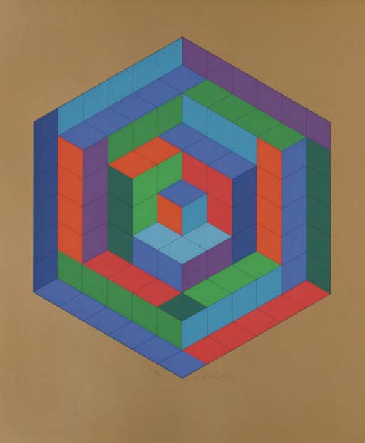 Wikioo.org - The Encyclopedia of Fine Arts - Painting, Artwork by Victor Vasarely - Abstract 6