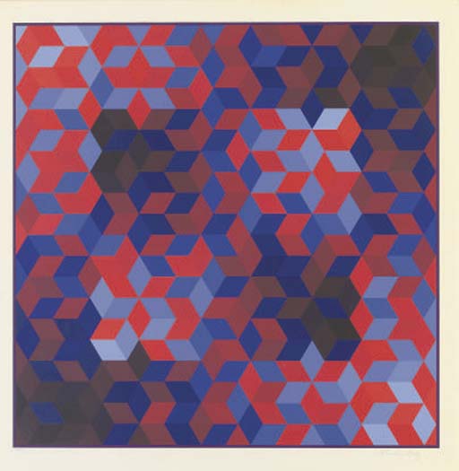 Wikioo.org - The Encyclopedia of Fine Arts - Painting, Artwork by Victor Vasarely - Abstract 8