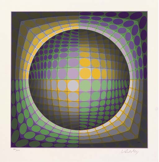Wikioo.org - The Encyclopedia of Fine Arts - Painting, Artwork by Victor Vasarely - Abstract Composition 20