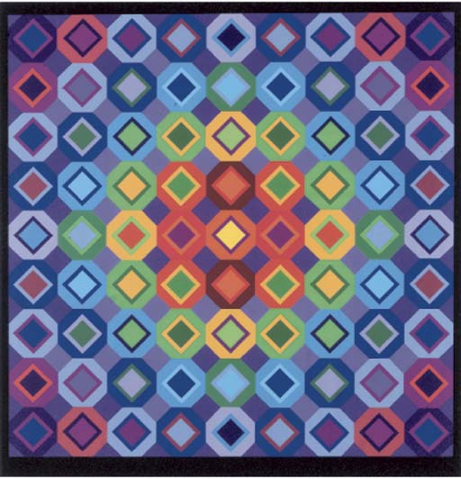 WikiOO.org - Енциклопедия за изящни изкуства - Живопис, Произведения на изкуството Victor Vasarely - Abstract Composition 21