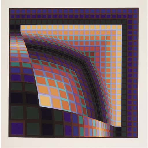WikiOO.org - Енциклопедия за изящни изкуства - Живопис, Произведения на изкуството Victor Vasarely - Abstract composition 6