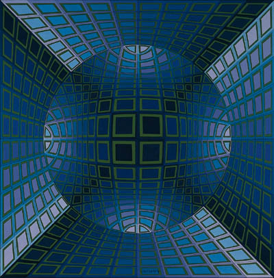 Wikioo.org - The Encyclopedia of Fine Arts - Painting, Artwork by Victor Vasarely - Attam
