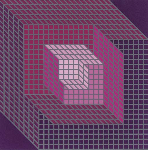 Wikioo.org - The Encyclopedia of Fine Arts - Painting, Artwork by Victor Vasarely - Axomett
