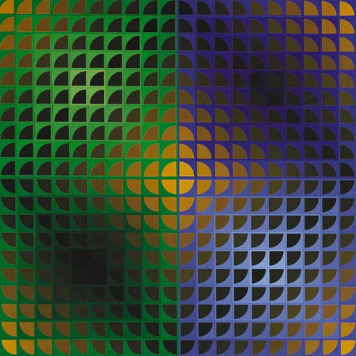 Wikioo.org - The Encyclopedia of Fine Arts - Painting, Artwork by Victor Vasarely - Barson-N