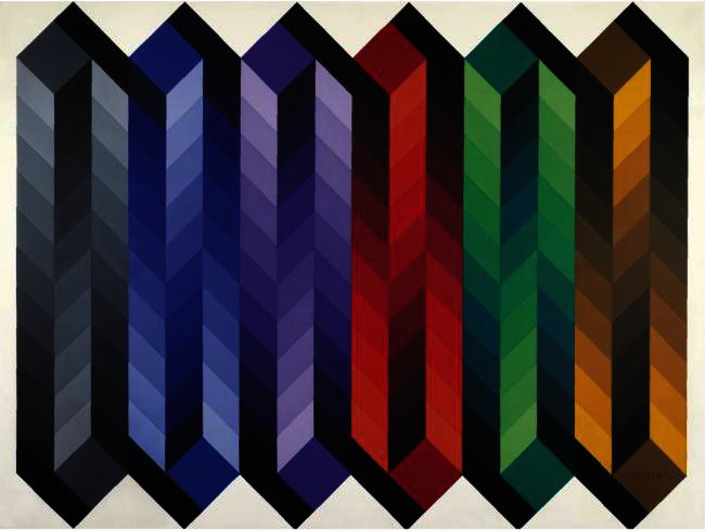 Wikioo.org - The Encyclopedia of Fine Arts - Painting, Artwork by Victor Vasarely - BATMAT