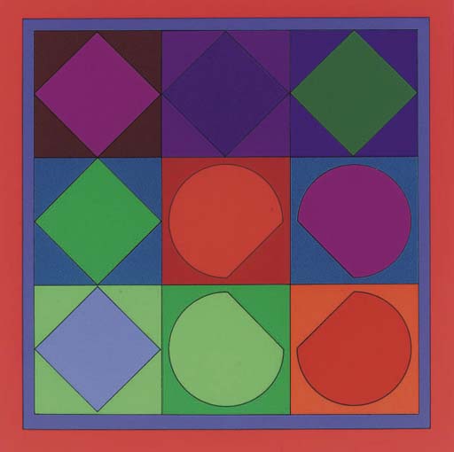 Wikioo.org - The Encyclopedia of Fine Arts - Painting, Artwork by Victor Vasarely - Beryll II