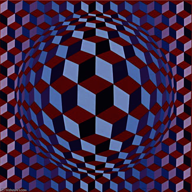 Wikioo.org - The Encyclopedia of Fine Arts - Painting, Artwork by Victor Vasarely - Cheyt-N