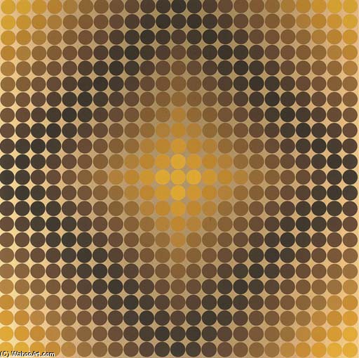 Wikioo.org - The Encyclopedia of Fine Arts - Painting, Artwork by Victor Vasarely - Dia-Or