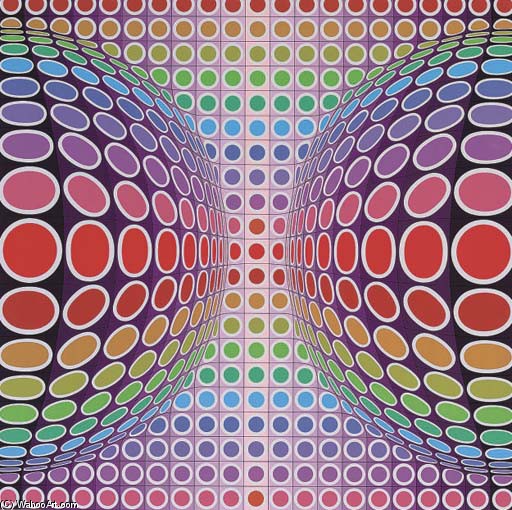WikiOO.org - Encyclopedia of Fine Arts - Maalaus, taideteos Victor Vasarely - Dyss