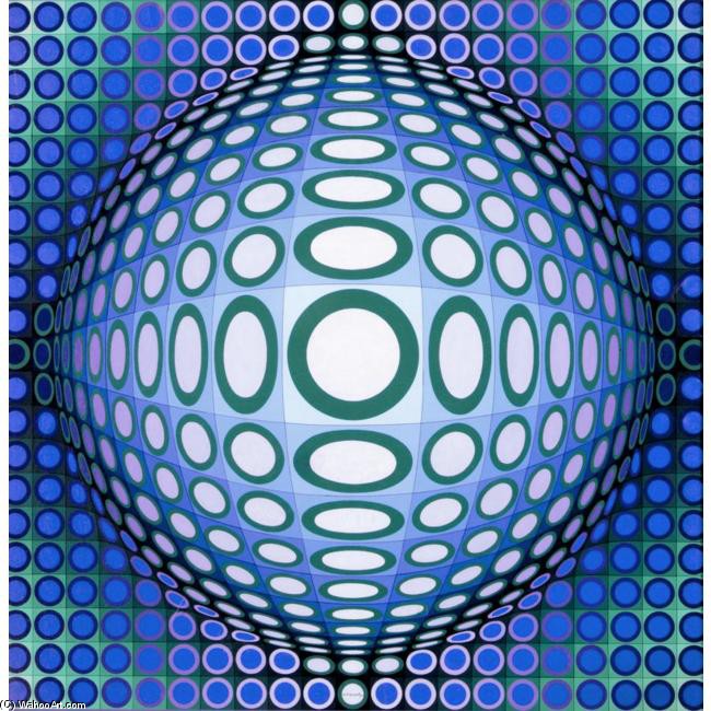 Wikioo.org - The Encyclopedia of Fine Arts - Painting, Artwork by Victor Vasarely - Felemash