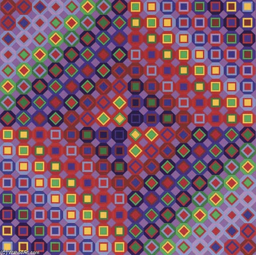Wikioo.org - The Encyclopedia of Fine Arts - Painting, Artwork by Victor Vasarely - Folkokta