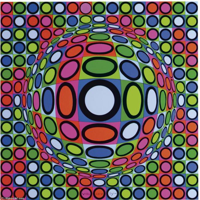 Wikioo.org - The Encyclopedia of Fine Arts - Painting, Artwork by Victor Vasarely - GEVA-MC