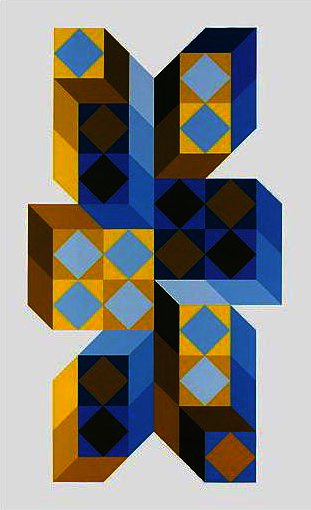 Wikioo.org - The Encyclopedia of Fine Arts - Painting, Artwork by Victor Vasarely - Gordos