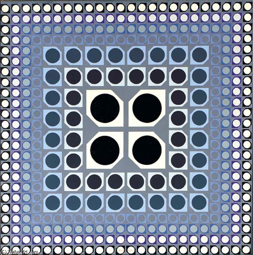Wikioo.org - The Encyclopedia of Fine Arts - Painting, Artwork by Victor Vasarely - Guimen