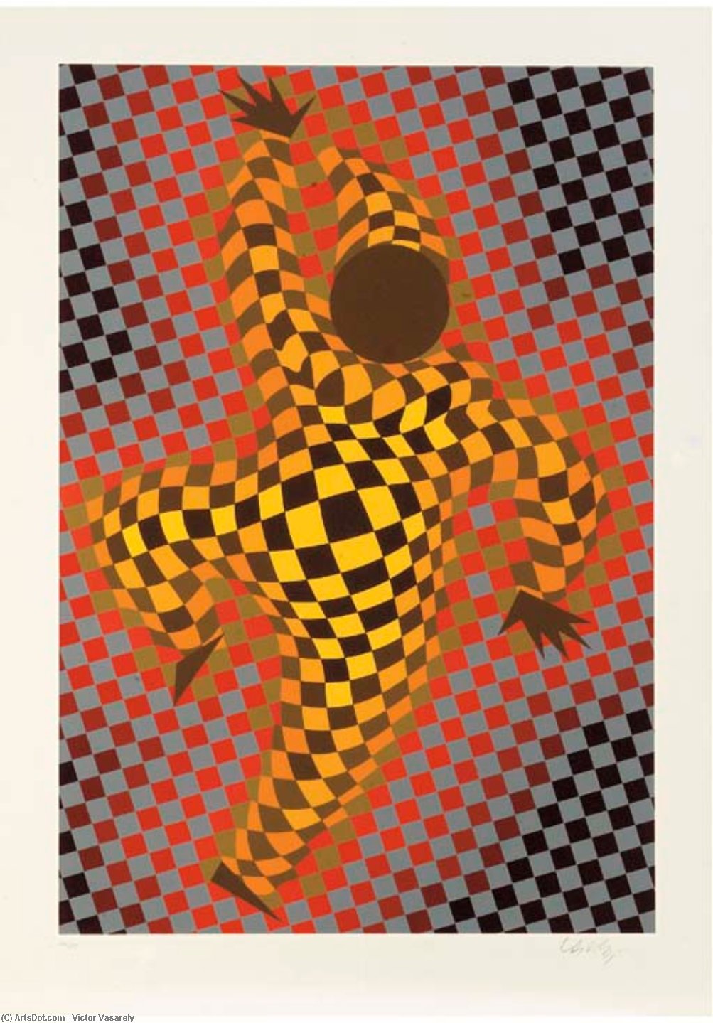 Wikioo.org - The Encyclopedia of Fine Arts - Painting, Artwork by Victor Vasarely - Harlekin