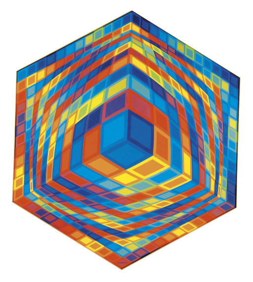Wikioo.org - The Encyclopedia of Fine Arts - Painting, Artwork by Victor Vasarely - Hat-Kor