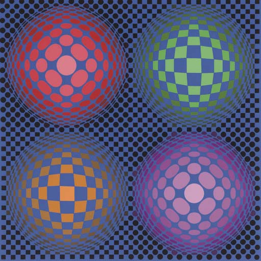 Wikioo.org - The Encyclopedia of Fine Arts - Painting, Artwork by Victor Vasarely - Hetta
