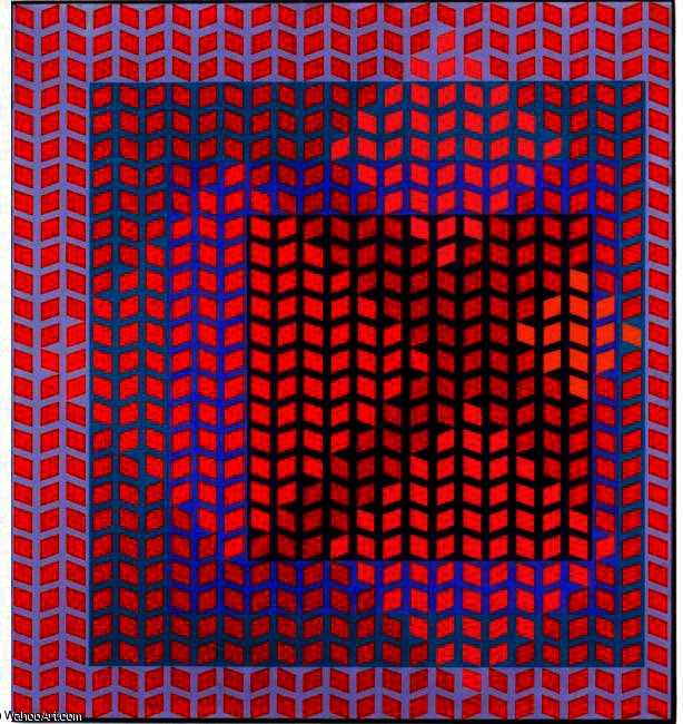 Wikioo.org - The Encyclopedia of Fine Arts - Painting, Artwork by Victor Vasarely - Hoonan-C