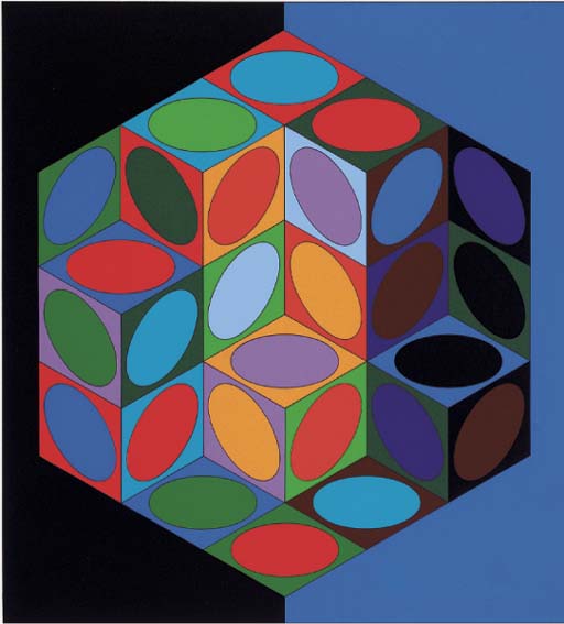 Wikioo.org - The Encyclopedia of Fine Arts - Painting, Artwork by Victor Vasarely - Idom-3