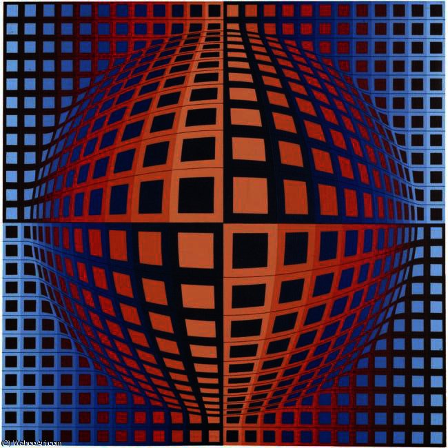 Wikioo.org - The Encyclopedia of Fine Arts - Painting, Artwork by Victor Vasarely - Igen-Nem
