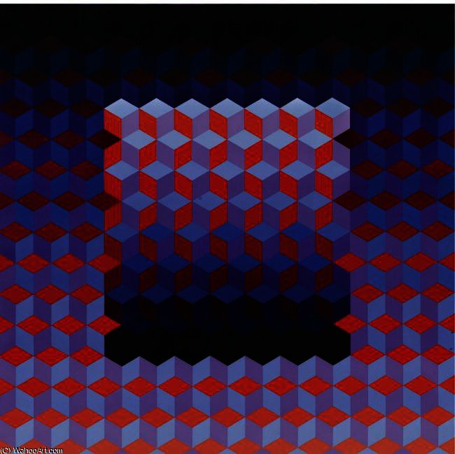 Wikioo.org - The Encyclopedia of Fine Arts - Painting, Artwork by Victor Vasarely - Ion-20
