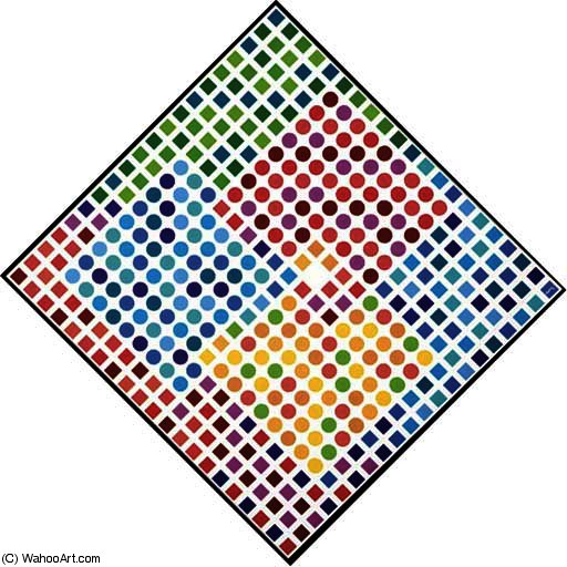 WikiOO.org - Енциклопедия за изящни изкуства - Живопис, Произведения на изкуството Victor Vasarely - Kanta Orion Blanc Negative