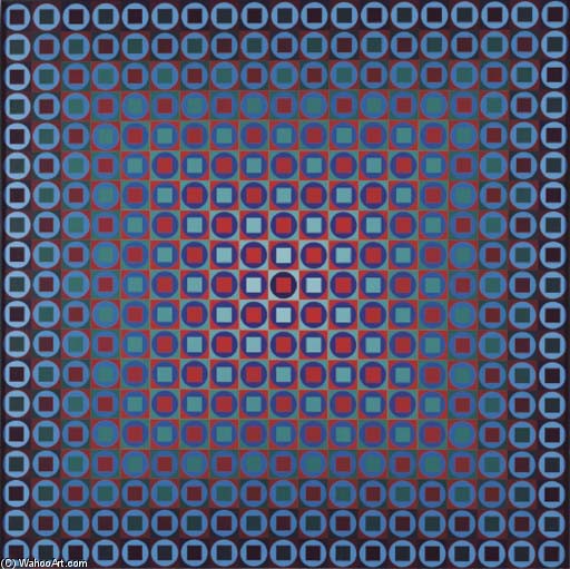 Wikioo.org - The Encyclopedia of Fine Arts - Painting, Artwork by Victor Vasarely - Kezdi-22