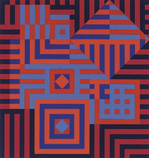 Wikioo.org - The Encyclopedia of Fine Arts - Painting, Artwork by Victor Vasarely - KIU-SIU