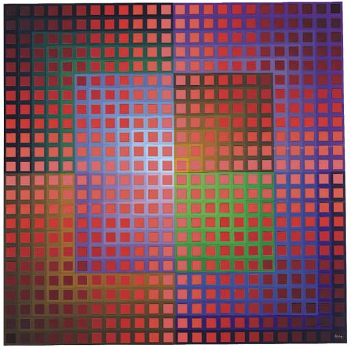 Wikioo.org - The Encyclopedia of Fine Arts - Painting, Artwork by Victor Vasarely - Koentoesh