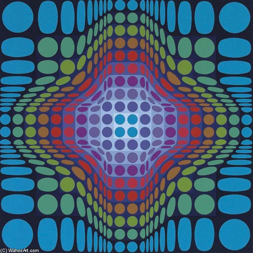 WikiOO.org - 百科事典 - 絵画、アートワーク Victor Vasarely - KST