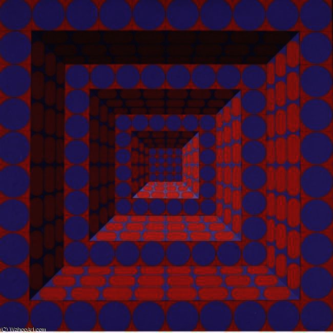 Wikioo.org - The Encyclopedia of Fine Arts - Painting, Artwork by Victor Vasarely - Kutt