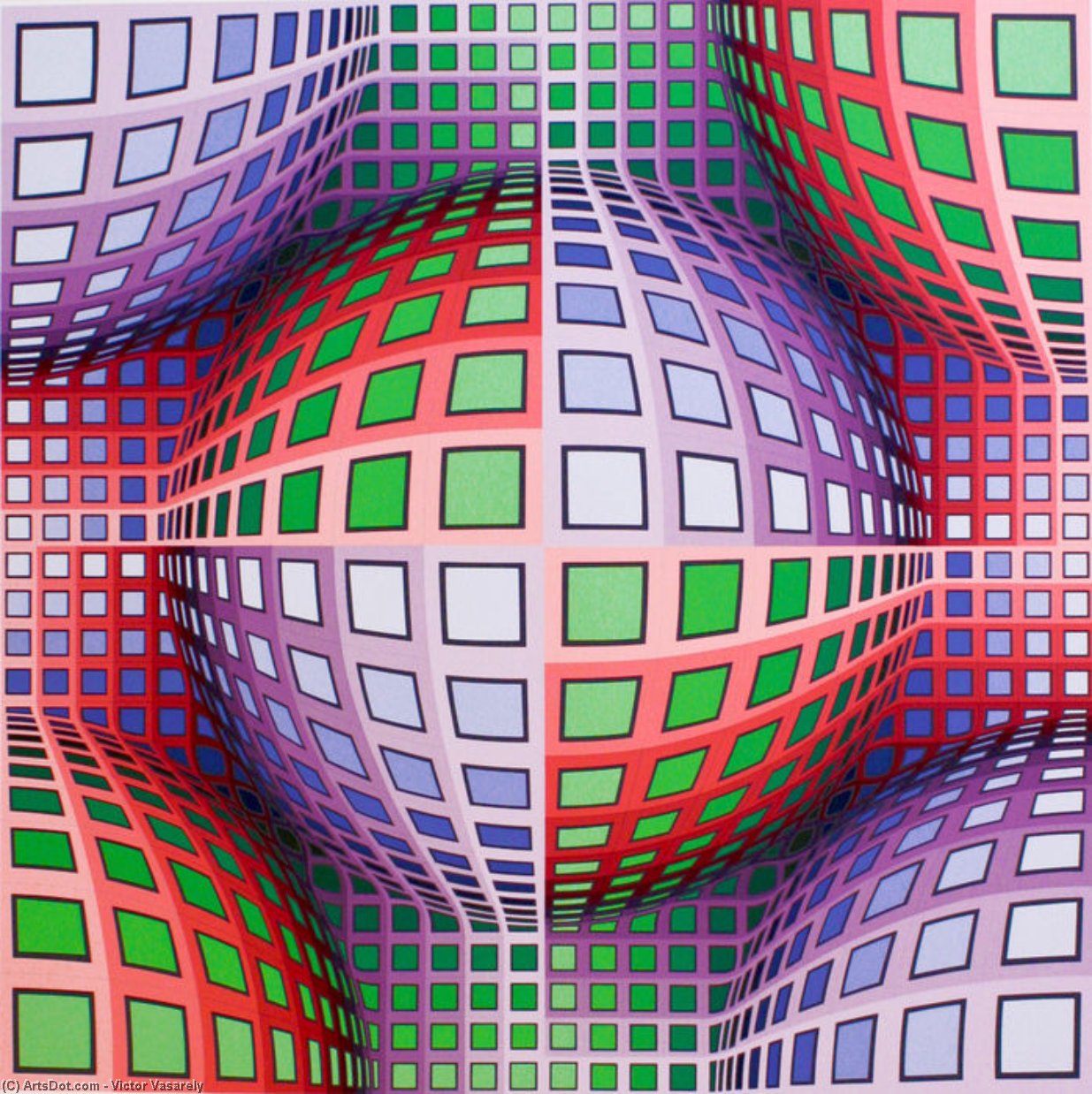 Wikioo.org - The Encyclopedia of Fine Arts - Painting, Artwork by Victor Vasarely - Lava