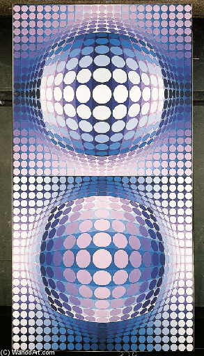 Wikioo.org - The Encyclopedia of Fine Arts - Painting, Artwork by Victor Vasarely - Meta V