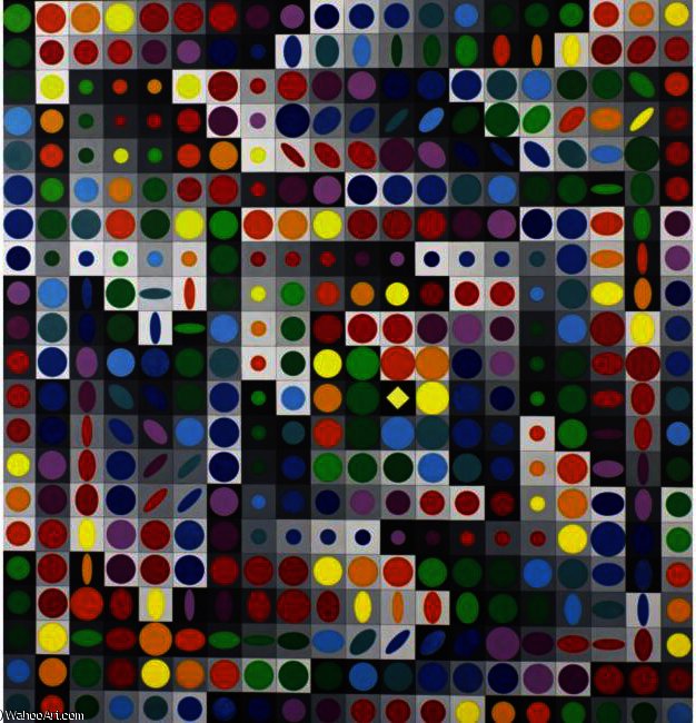 Wikioo.org - The Encyclopedia of Fine Arts - Painting, Artwork by Victor Vasarely - ORION-MC