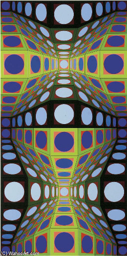 Wikioo.org - The Encyclopedia of Fine Arts - Painting, Artwork by Victor Vasarely - Pava