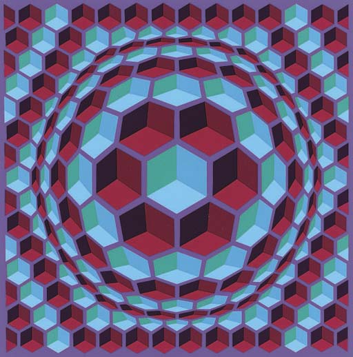 Wikioo.org - The Encyclopedia of Fine Arts - Painting, Artwork by Victor Vasarely - Pixis