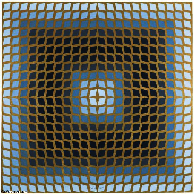 Wikioo.org - The Encyclopedia of Fine Arts - Painting, Artwork by Victor Vasarely - PULSAR-VA