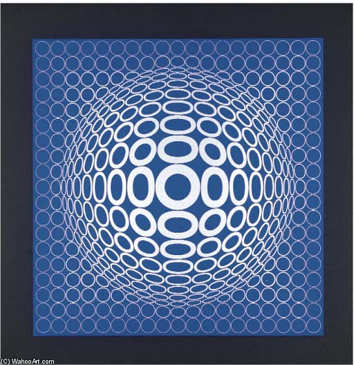 Wikioo.org - The Encyclopedia of Fine Arts - Painting, Artwork by Victor Vasarely - Reponses á Vasarely