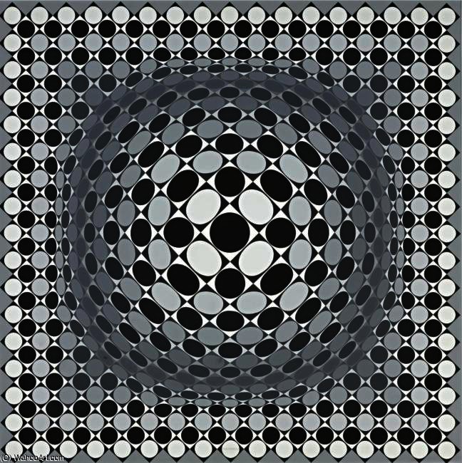 Wikioo.org - The Encyclopedia of Fine Arts - Painting, Artwork by Victor Vasarely - Scure