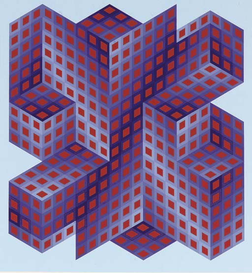 Wikioo.org - The Encyclopedia of Fine Arts - Painting, Artwork by Victor Vasarely - Sinvilag