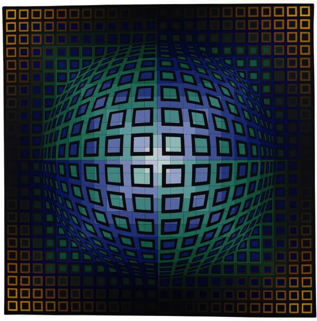 Wikioo.org - The Encyclopedia of Fine Arts - Painting, Artwork by Victor Vasarely - Struck