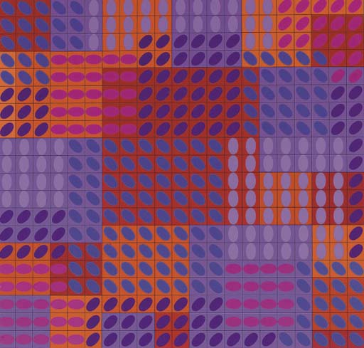 Wikioo.org - The Encyclopedia of Fine Arts - Painting, Artwork by Victor Vasarely - Tavoll-Rouge