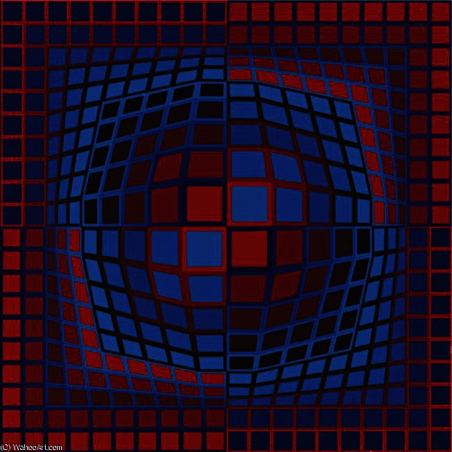 Wikioo.org - The Encyclopedia of Fine Arts - Painting, Artwork by Victor Vasarely - Tchalfa - 69