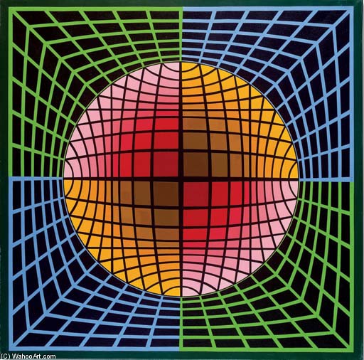 Wikioo.org - The Encyclopedia of Fine Arts - Painting, Artwork by Victor Vasarely - TER-UR-NB2