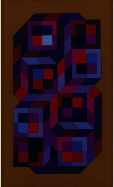 Wikioo.org - The Encyclopedia of Fine Arts - Painting, Artwork by Victor Vasarely - Tridim-Cis