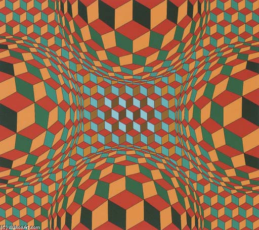Wikioo.org - The Encyclopedia of Fine Arts - Painting, Artwork by Victor Vasarely - Untitled 15