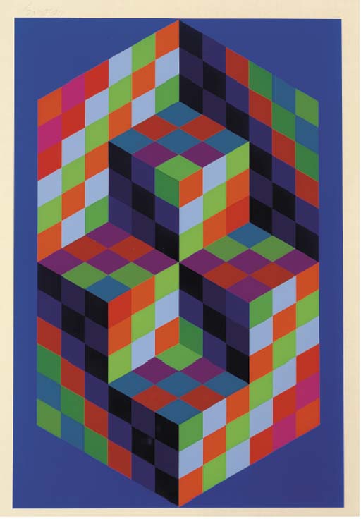 Wikioo.org - The Encyclopedia of Fine Arts - Painting, Artwork by Victor Vasarely - Untitled 21