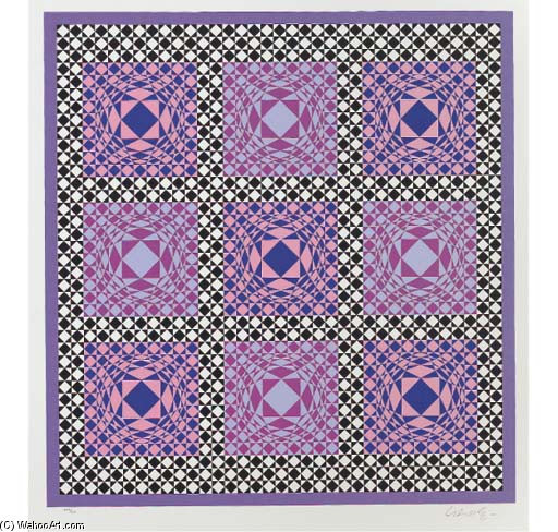 Wikioo.org - The Encyclopedia of Fine Arts - Painting, Artwork by Victor Vasarely - Untitled 27